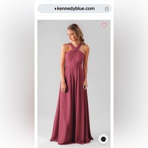 Beautiful Kennedy Blue bridesmaid or prom dress. Size 4 , color rosewood.